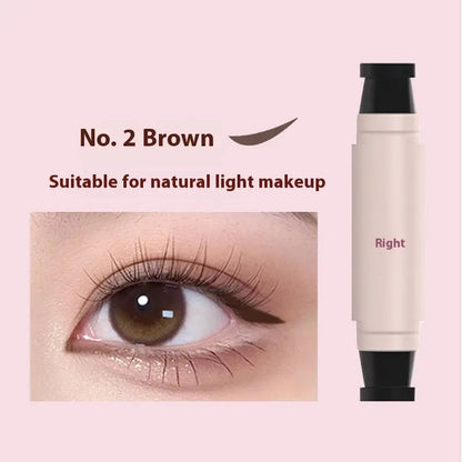 Waterproof Not Smudge Precise Outline Natural Long Lasting Integrated Double-headed Eyeliner Stamp Pen - Ocean Vault