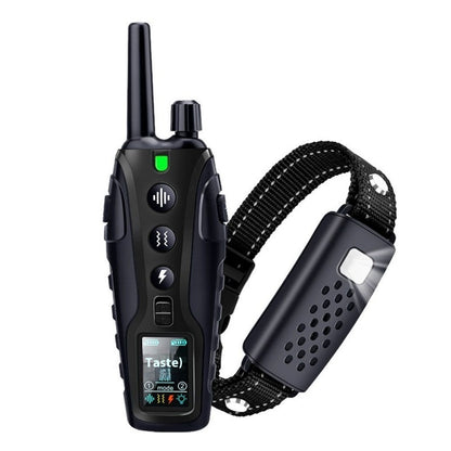 Color Screen Dog Trainer Super Long Remote Control Waterproof Dual Power Display Electric Shock Collar