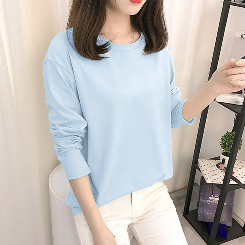 Spring And Autumn New T-shirt Versatile Bottoming Shirt Slim Fit Slimming