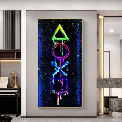 Gamer Room Canvas Painting Arena Game Poster - Ocean Vault