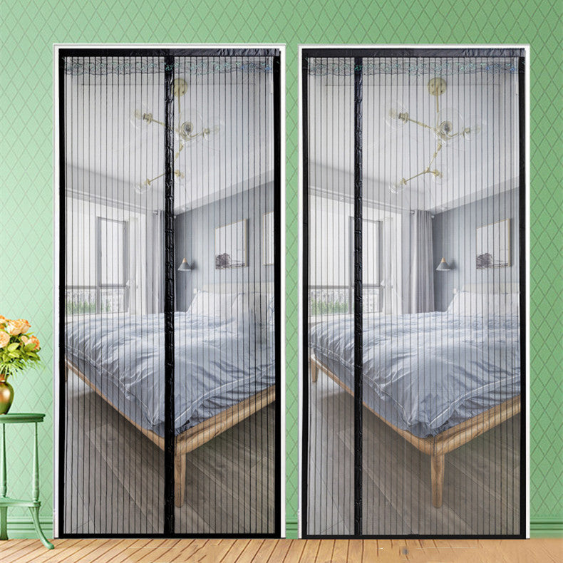 Decorative Magnetic Magic Door Curtain Stickers Punch-free Household