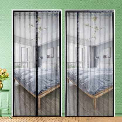 Decorative Magnetic Magic Door Curtain Stickers Punch-free Household