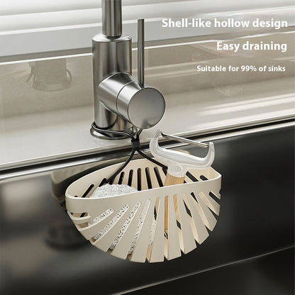 Shell Sink Filter Net Storage Rack Punch-free Drain Basket