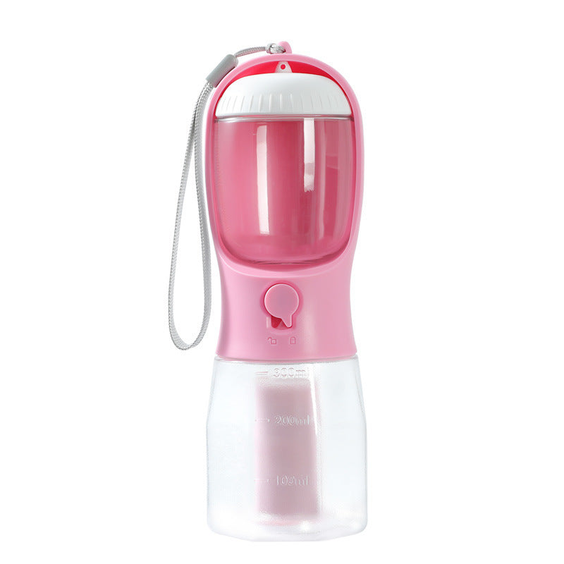 Dog Water Cup Drinking Food Garbage Bag Three-in-one Portable Bottle