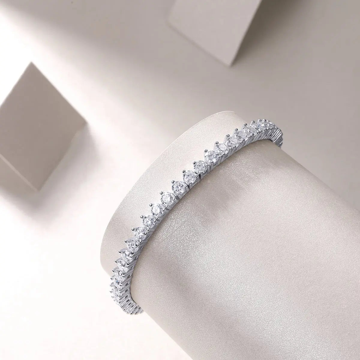 Mark Luxury Fashion Mosan Diamond S925 Silver Bracelet Comparable To Natural Diamonds - Ocean Vault