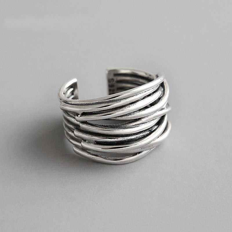 Women's Fashion Irregular Convex Wide Face Ring