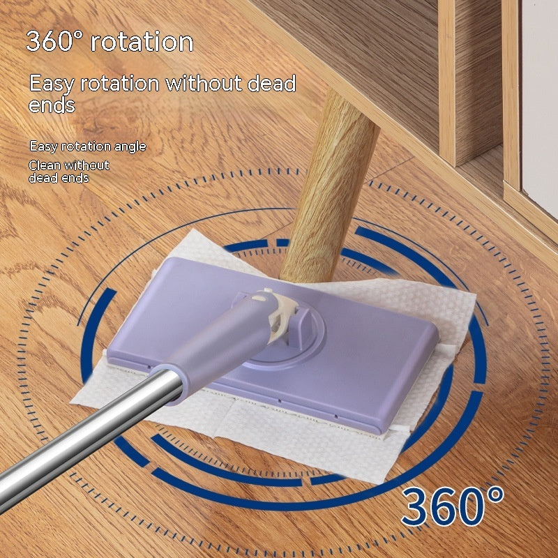 Household Bathroom No Dirty Hands Lazy Mop Cloth Clipping