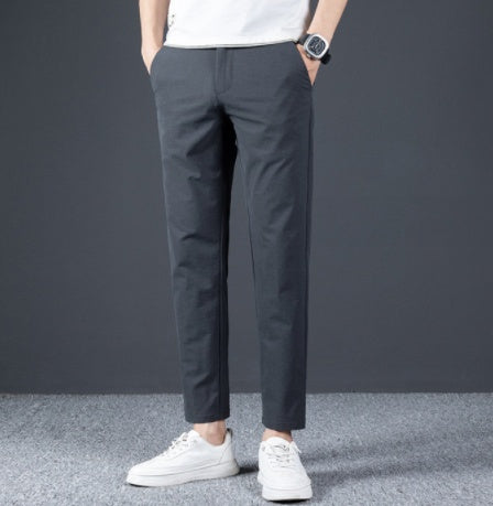 Ice Drape Men's Polyester Cropped Pants