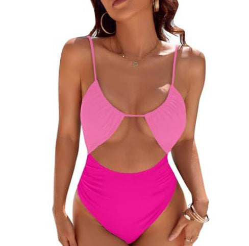 European And American Cute Women's One-piece Swimsuit