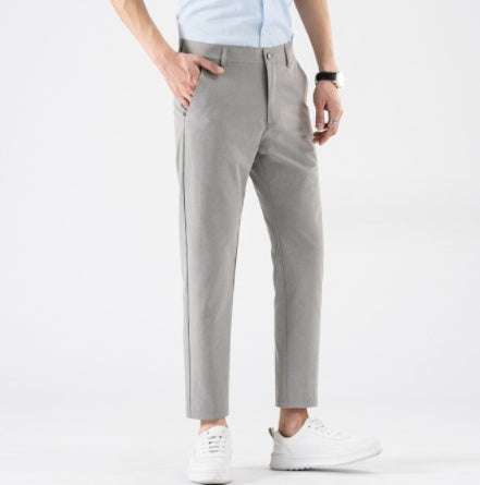 Ice Drape Men's Polyester Cropped Pants