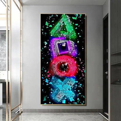 Gamer Room Canvas Painting Arena Game Poster - Ocean Vault