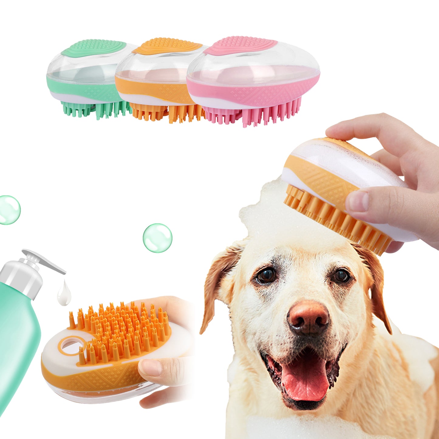 Dog Cat SPA Massage and Bath Brush