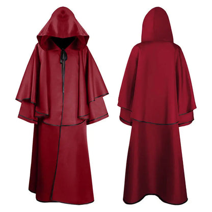 Halloween Ball Dress Up Death Cloak Medieval Hoodie Cloak - Ocean Vault