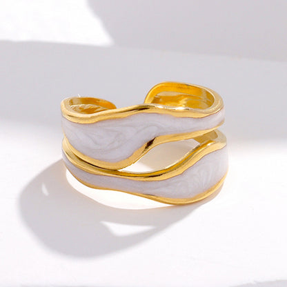European And American Simple Titanium Steel Ring