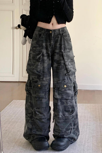 High Street Straight Loose Wide Leg Long