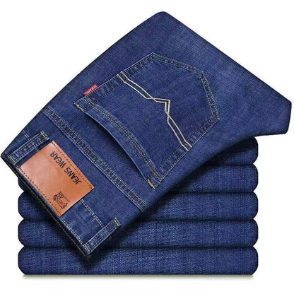 Men's Jeans Men's Loose Straight Stretch Long