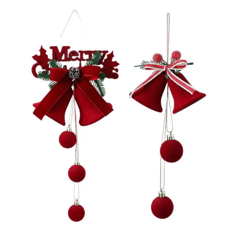Exquisite Christmas Shop Windows Tree Hanging Decorations Ornaments Festival Party Atmosphere Decoration Props Christmas Bells - Ocean Vault