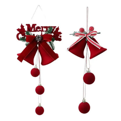 Exquisite Christmas Shop Windows Tree Hanging Decorations Ornaments Festival Party Atmosphere Decoration Props Christmas Bells - Ocean Vault
