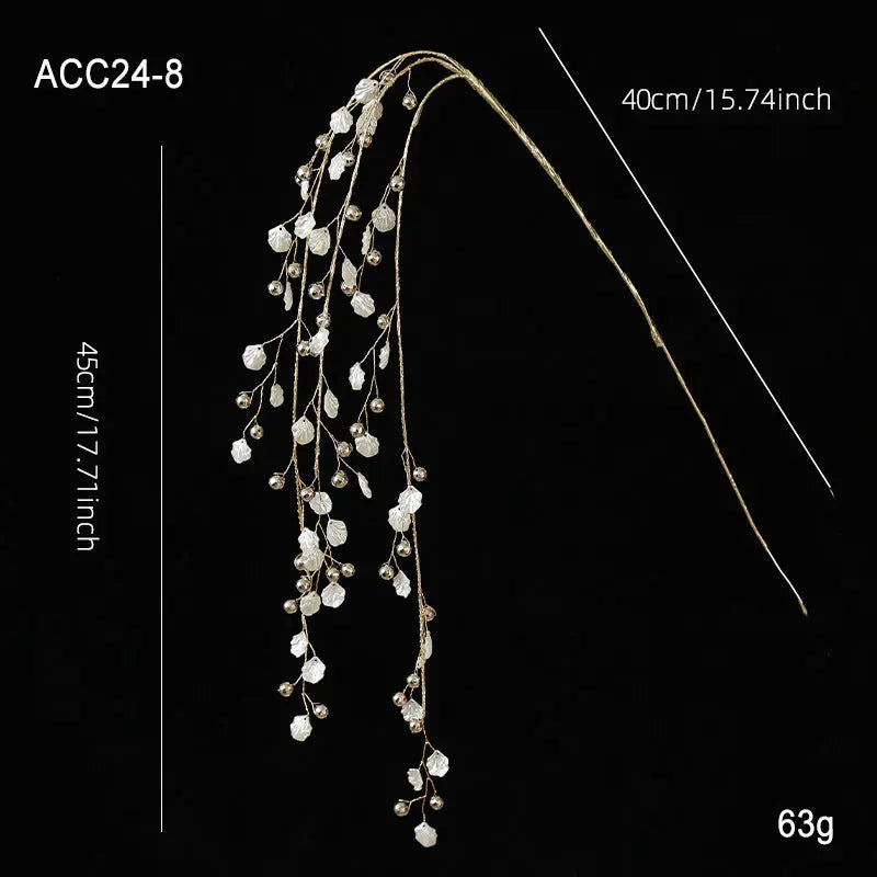 Christmas Acrylic White Crystal Twig Cutting Creative Decoration - Ocean Vault