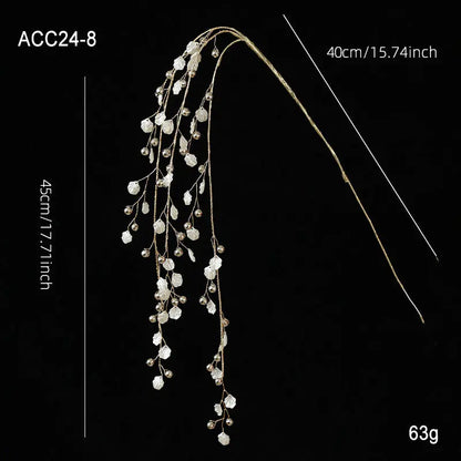 Christmas Acrylic White Crystal Twig Cutting Creative Decoration - Ocean Vault