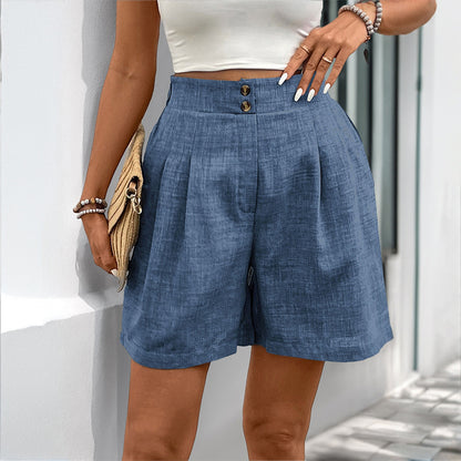 Fashion Solid Color Casual Straight-leg Women's Pants
