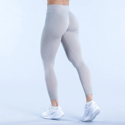 Seamless Yoga Pants High Waist Pleating Hip Lifting Fitness Trousers