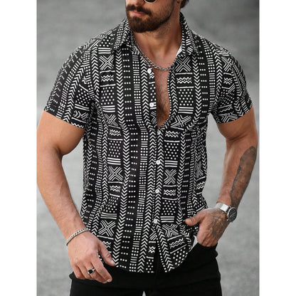 Men's Shirt 3D Printing Stitching Cartoon