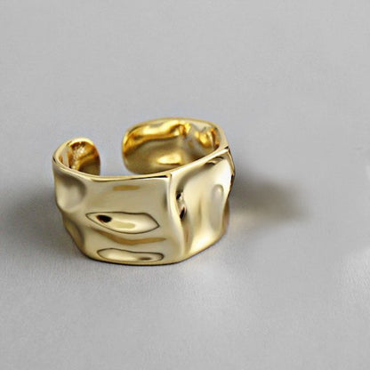 Women's Fashion Irregular Convex Wide Face Ring