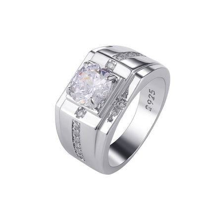 Fashion Diamond Business Men's Ring