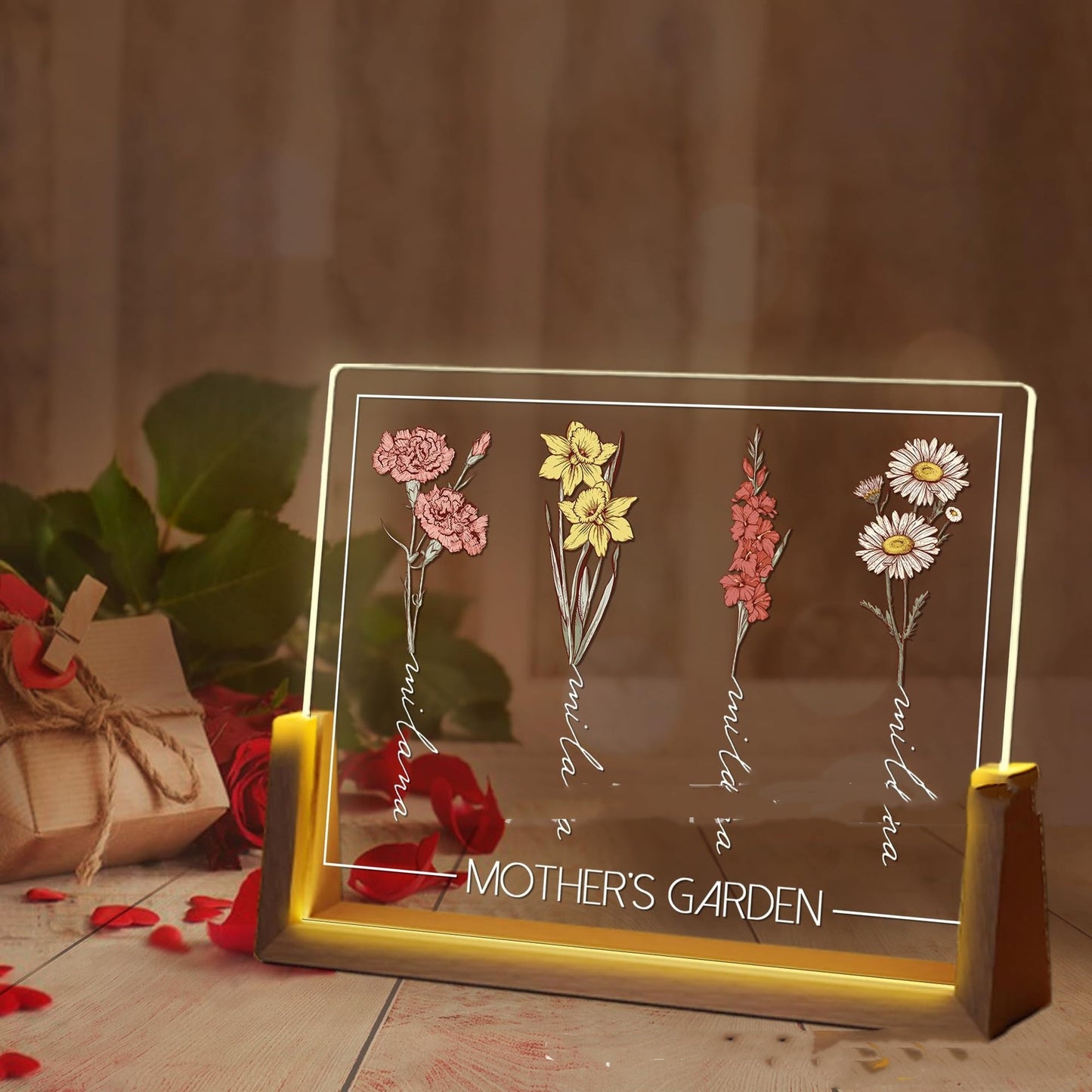 Small Night Lamp Mother's Day Photo Printing Decoration