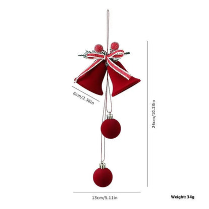Exquisite Christmas Shop Windows Tree Hanging Decorations Ornaments Festival Party Atmosphere Decoration Props Christmas Bells - Ocean Vault