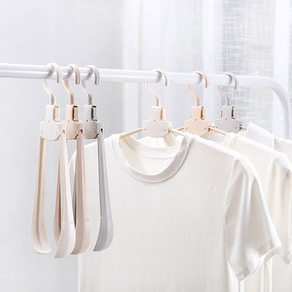 Creative Travel Portable Plastic Folding Clothes Rack