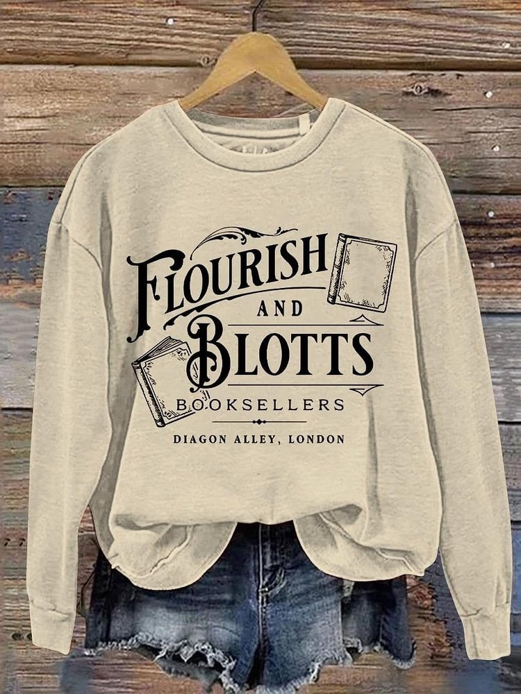 Fashion Digital Printed Round Neck Sweater