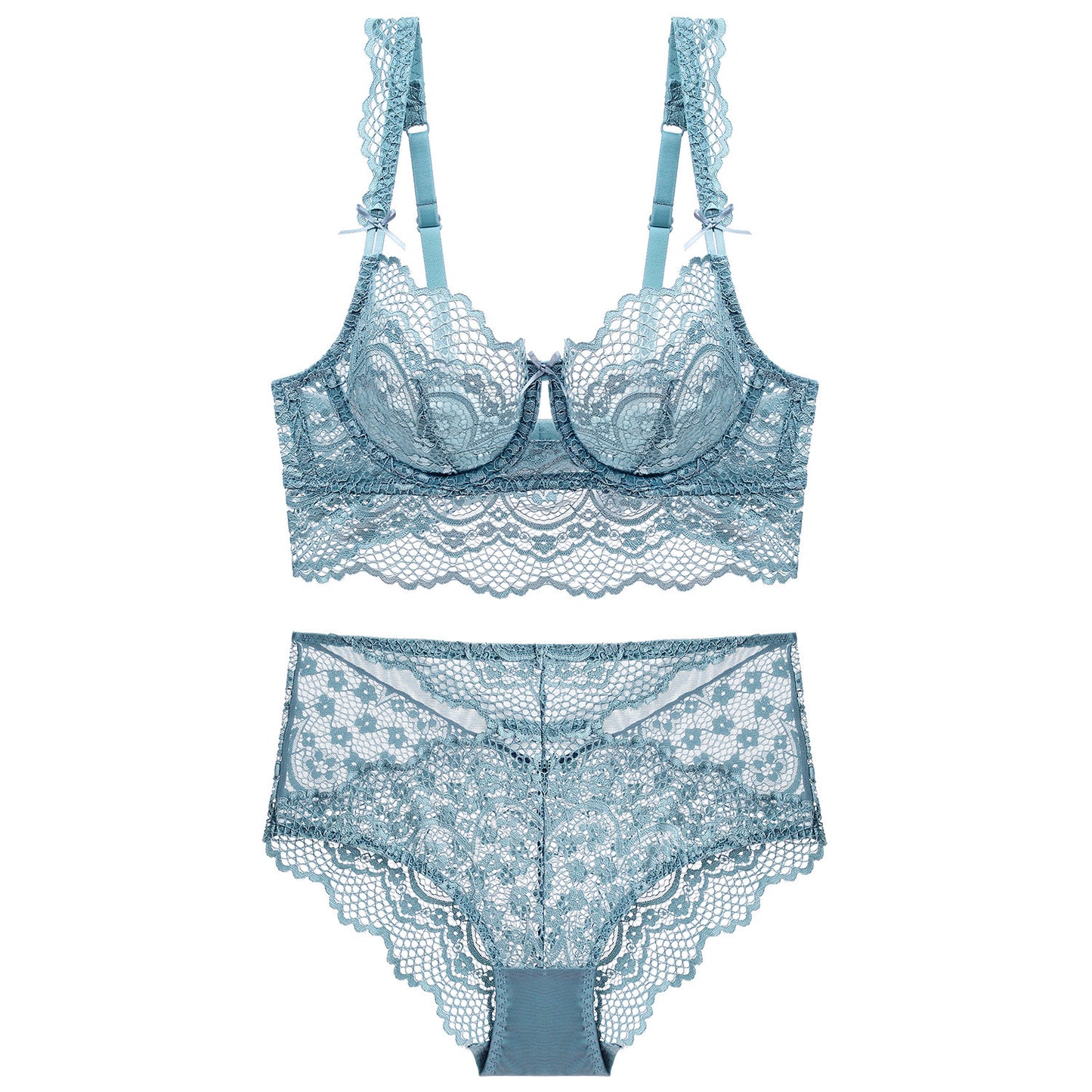 Blue Ladies Bra And Panties Set