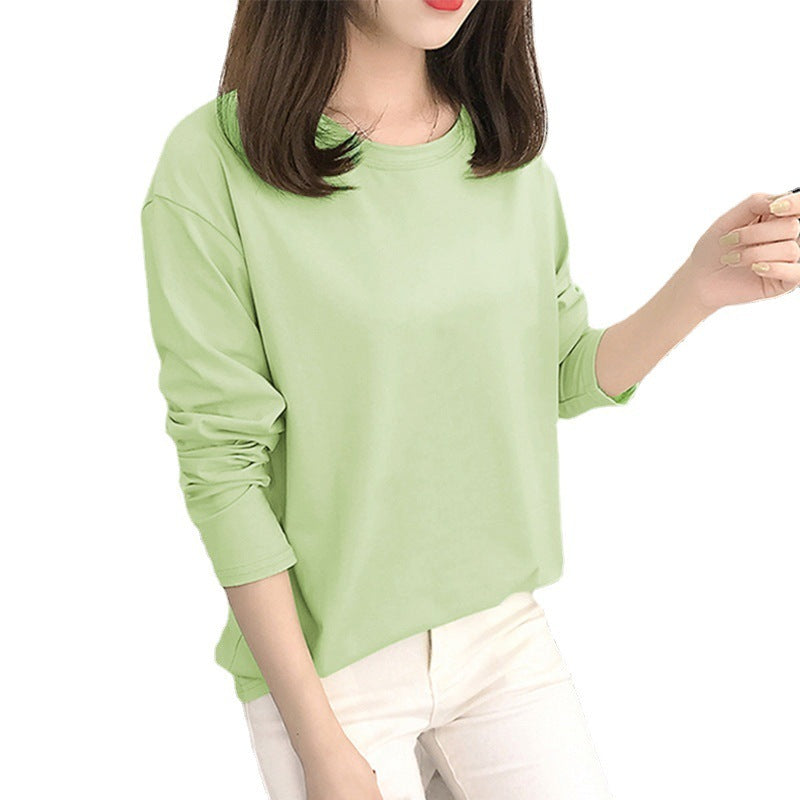 Spring And Autumn New T-shirt Versatile Bottoming Shirt Slim Fit Slimming