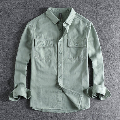 Design Sense Overalls Long Sleeve Shirt Men