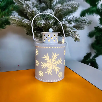 Christmas Candle Lights LED Small Lanterns Wind Lights Electronic Candles Nordic Style Creative Holiday Decoration Decorations - Ocean Vault