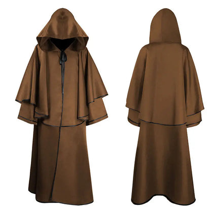 Halloween Ball Dress Up Death Cloak Medieval Hoodie Cloak - Ocean Vault